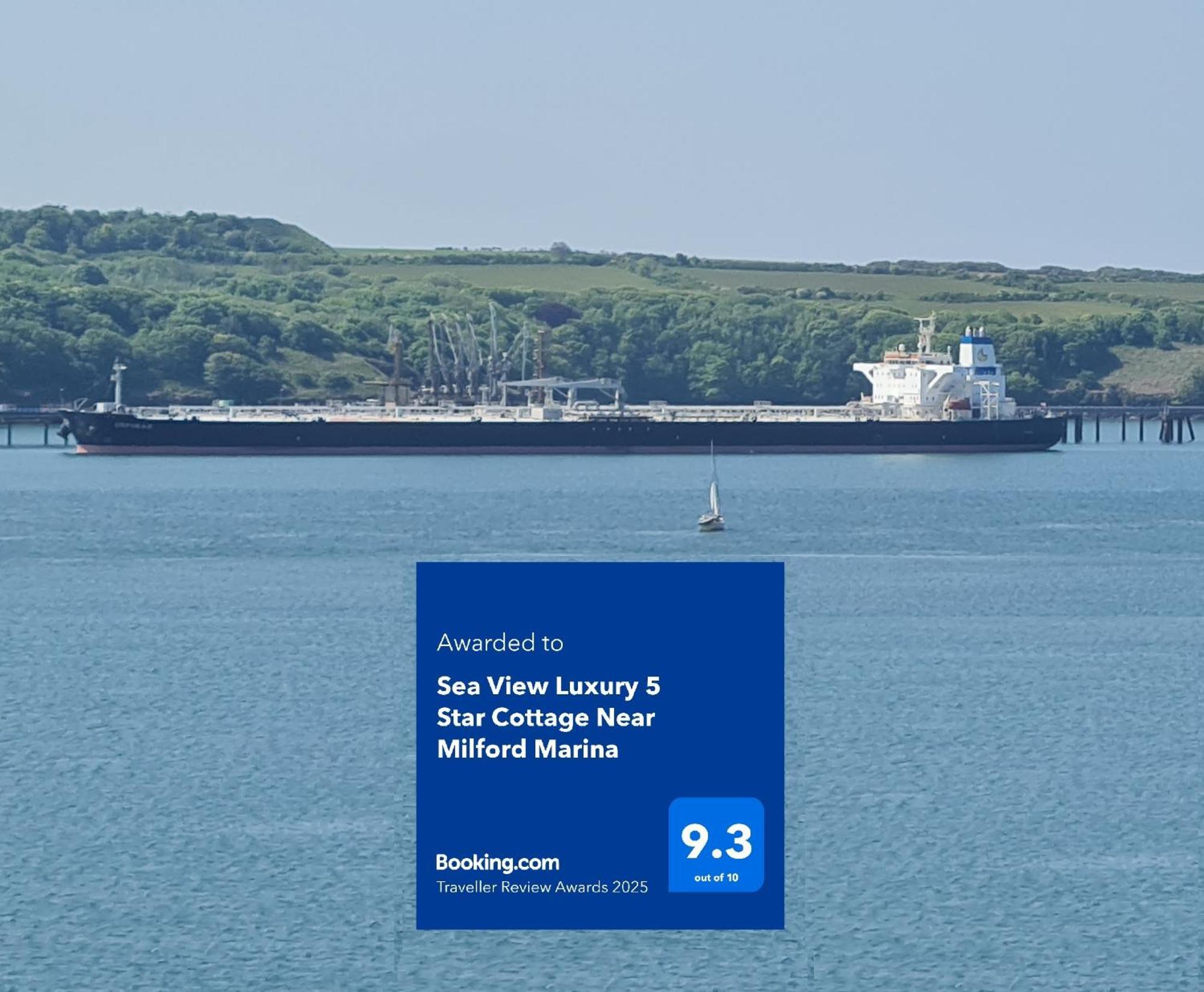 Sea View Luxury 5 Star Cottage Near Milford Marina Milford Haven Eksteriør billede
